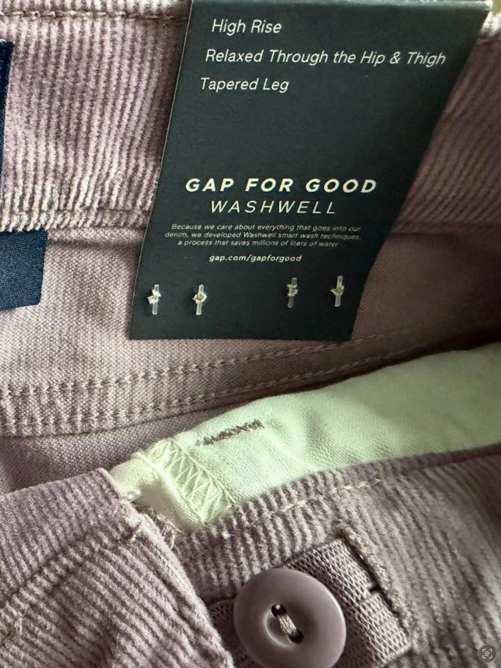 NWT Girls Corduroy Barrel Pants Amethyst Purple Size 10